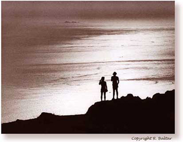 Sunset (looking towards the Farallon Islands from Mt Tamalpais)